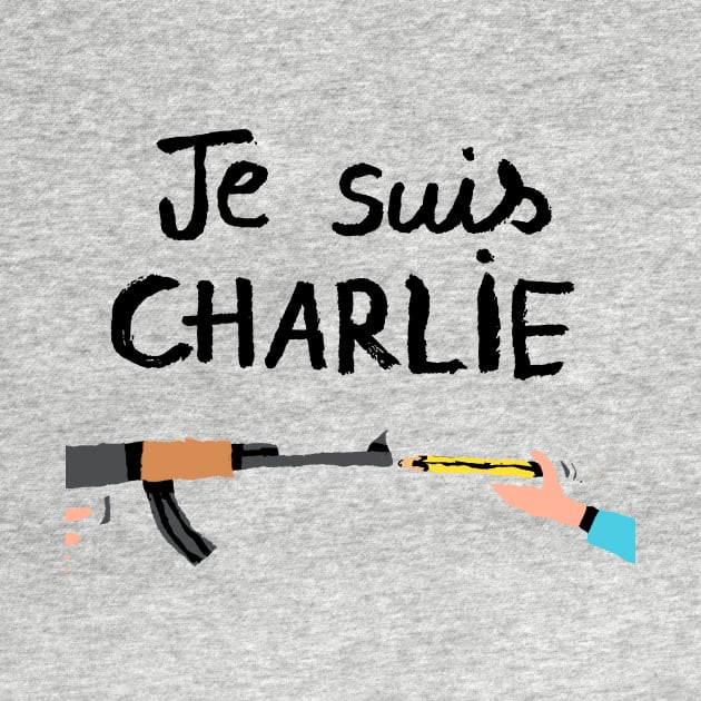 Gun vs Pencil Je Suis Charlie by nurmasruroh